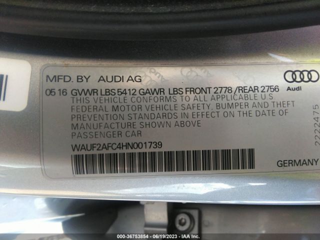 Audi A6 Premium Plus 2017 WAUF2AFC4HN001739 Image 15