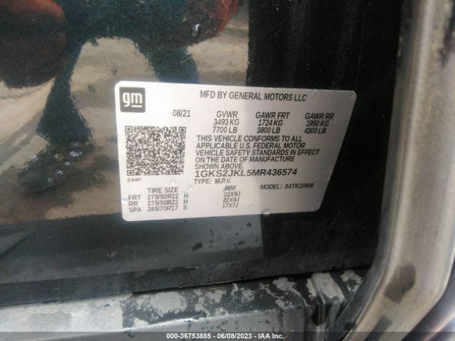 1GKS2JKL5MR436574 GMC YUKON XL DENALI