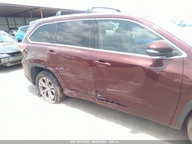 2015 TOYOTA HIGHLANDER XLE VIN: 5TDKKRFH3FS066245