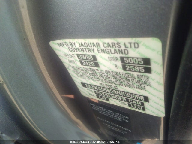 2009 JAGUAR XF SAJWA05B59HR35998 Photo 8