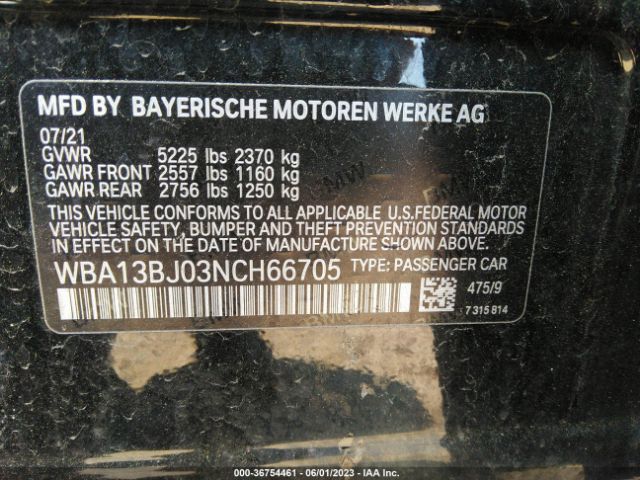 WBA13BJ03NCH66705 BMW 5 Series 530i Xdrive