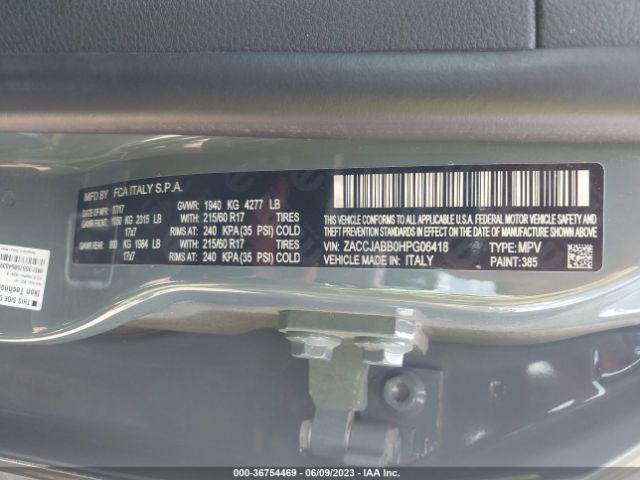 ZACCJABB0HPG06418 Jeep Renegade Latitude