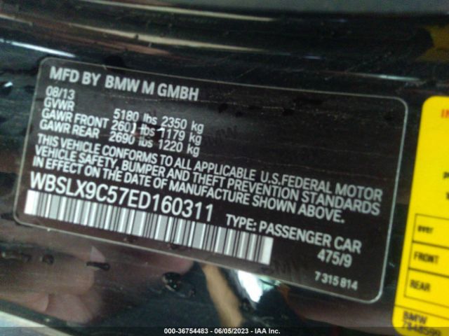 WBSLX9C57ED160311 BMW M6
