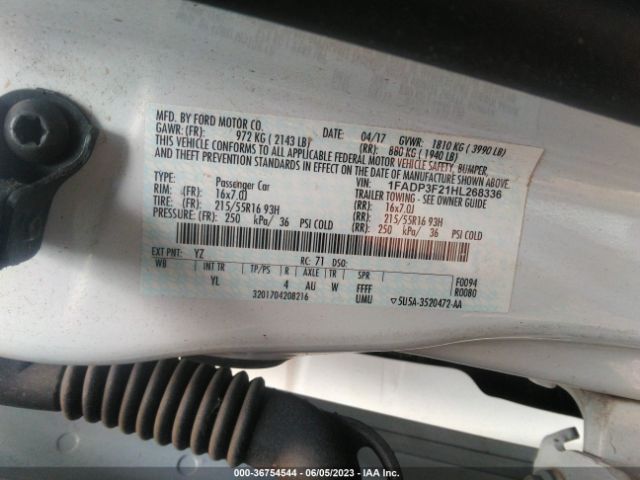 1FADP3F21HL268336 Ford FOCUS SE