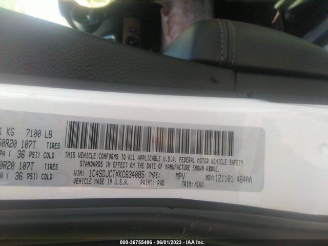 Dodge Durango R/t 2019 1C4SDJCTXKC634085 Image 9