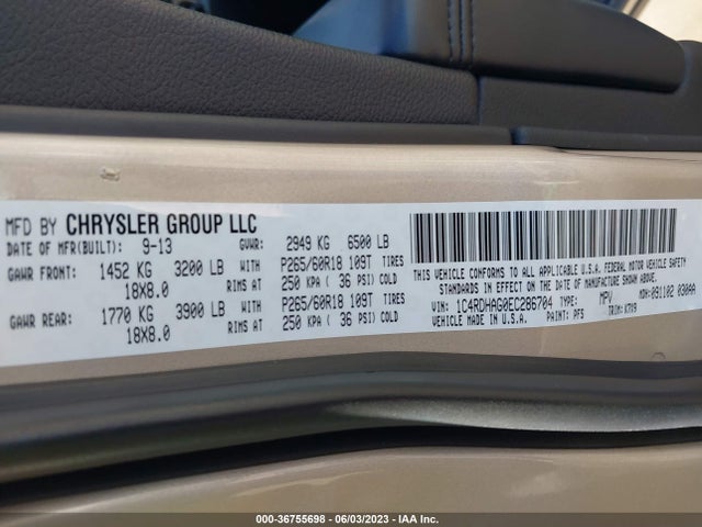 Dodge Durango Sxt 2014 1C4RDHAG0EC286704 Image 9
