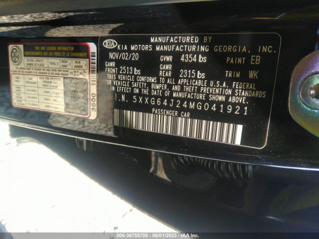 5XXG64J24MG041921 KIA K5 Gt-line