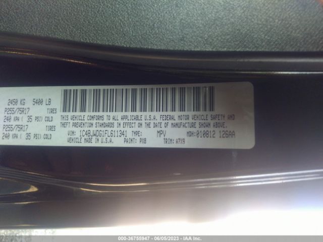 1C4BJWDG1FL611341 Jeep Wrangler Unlimited Sport