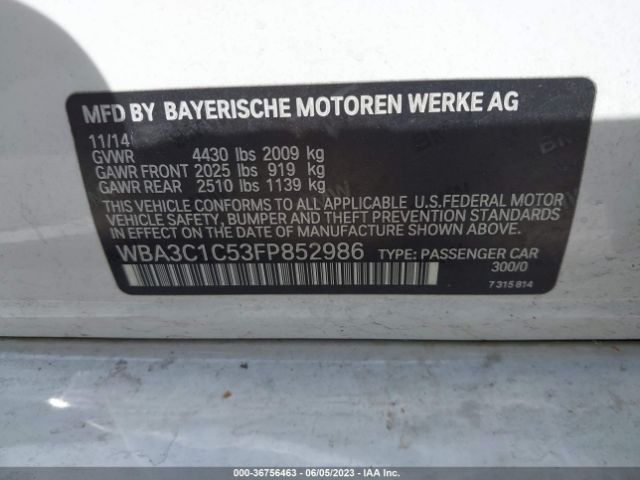 WBA3C1C53FP852986 BMW 3 Series 328i