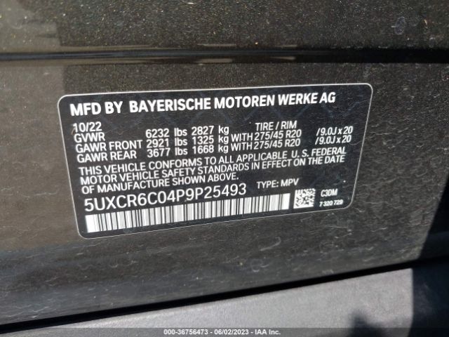 5UXCR6C04P9P25493 BMW X5 Xdrive40i