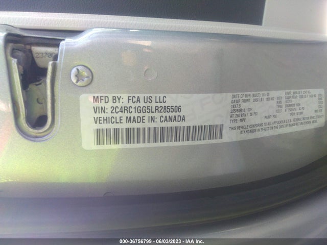 Chrysler Pacifica Limited 2020 2C4RC1GG5LR285506 Image 11
