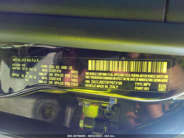 ZACCJBDT0FPB73198 Jeep Renegade Limited