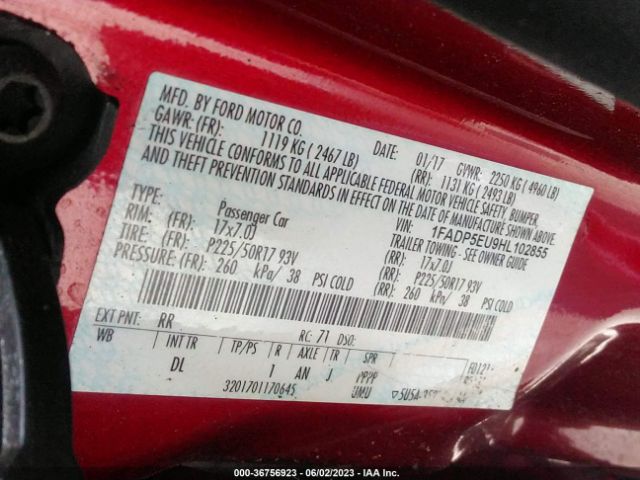 1FADP5EU9HL102855 Ford C-max Energi Se
