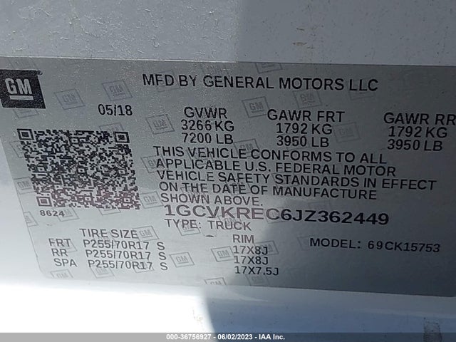 Chevrolet Silverado 1500 Lt 2018 1GCVKREC6JZ362449 Image 9