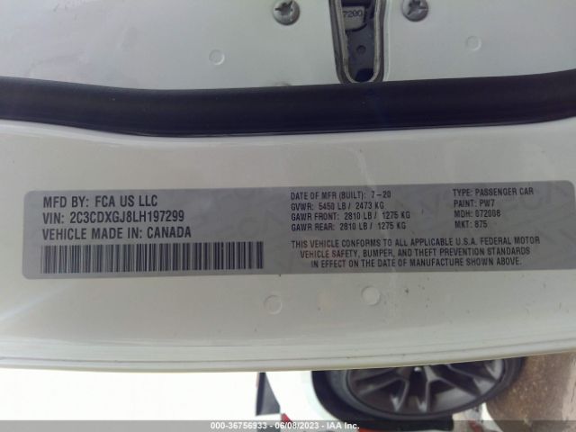 2C3CDXGJ8LH197299 Dodge Charger Scat Pack Rwd
