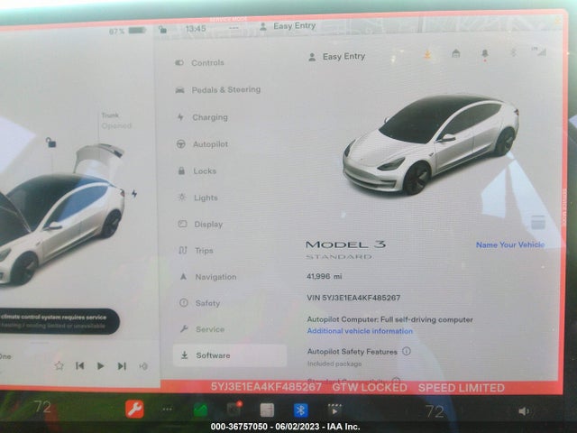 Tesla Model 3 Range 2019 5YJ3E1EA4KF485267 Image 8