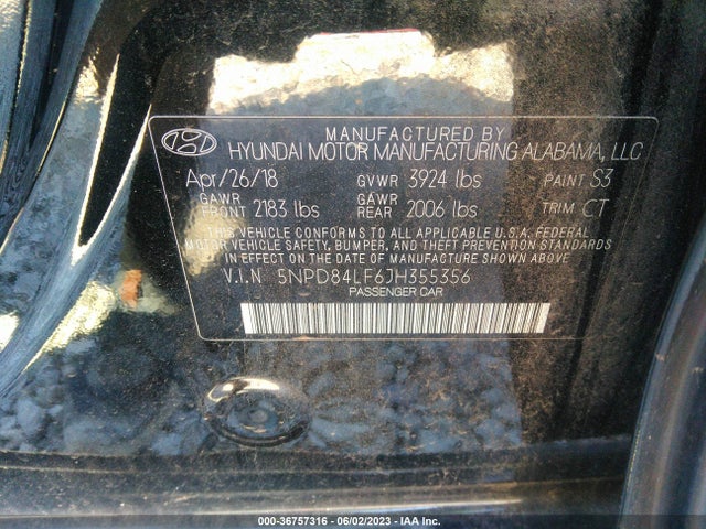 Hyundai Elantra Value Edition 2018 5NPD84LF6JH355356 Image 10