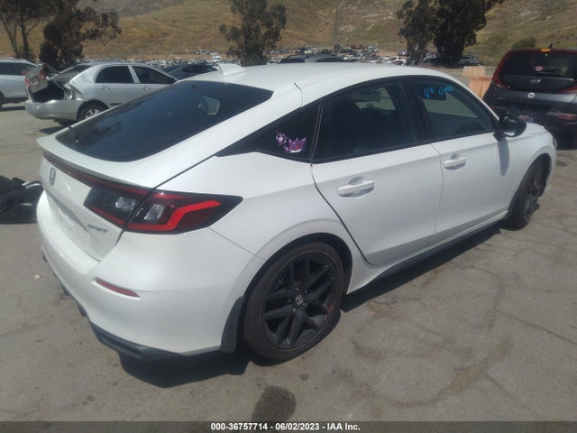 2022 HONDA CIVIC HATCHBACK SPORT VIN: 19XFL2H80NE023820