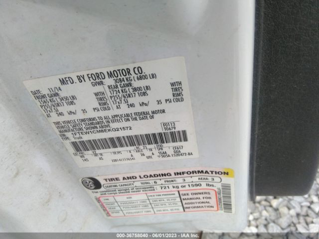 1FTEW1CM8EKG21572 Ford F-150 Xl/stx/xlt