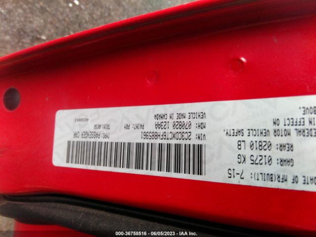2C3CDXCT6FH885961 Dodge Charger Rt