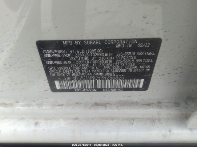 JF2GTHNC6PH256826 Subaru Crosstrek Limited
