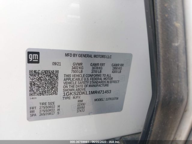 1GKS2DKL1MR471453 GMC YUKON DENALI