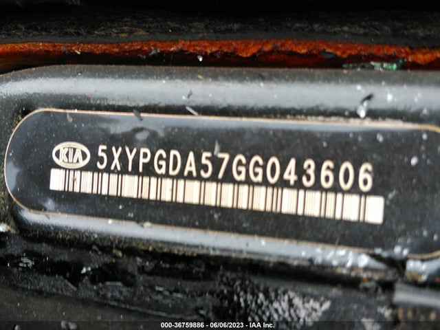 KIA SORENTO LX 2016 5XYPGDA57GG043606 Image 9
