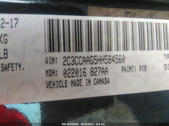 2C3CCAAG5HH584560 Chrysler 300 Limited
