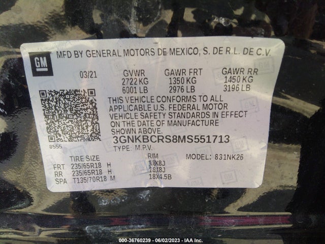 Chevrolet Blazer Lt 2021 3GNKBCRS8MS551713 Image 9