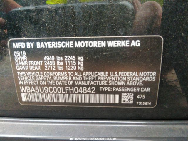 WBA5U9C00LFH04842 BMW 3 Series M340i Xdrive