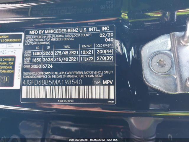 4JGFD6BB5MA198540 Mercedes-Benz Gle Amg Gle 53