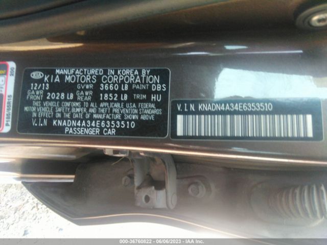 KNADN4A34E6353510 KIA RIO EX