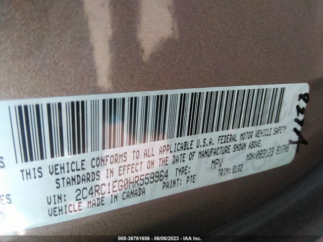 2C4RC1EG0HR559964 Chrysler Pacifica Touring-l Plus