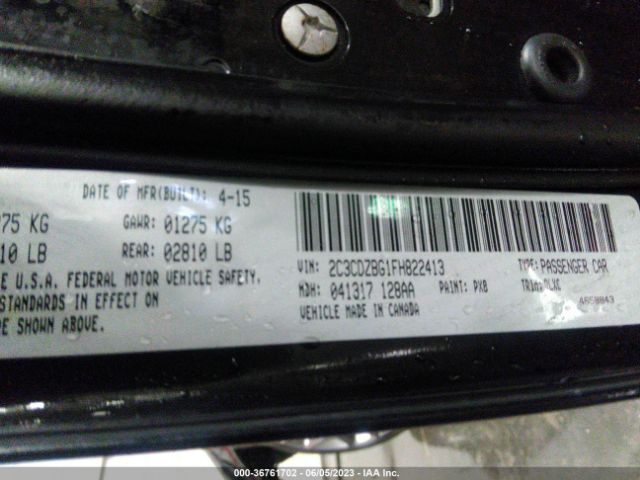 2C3CDZBG1FH822413 Dodge Challenger Sxt Plus