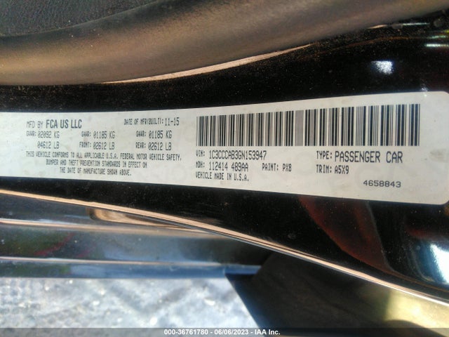Chrysler 200 Limited 2016 1C3CCCAB3GN153947 Image 9