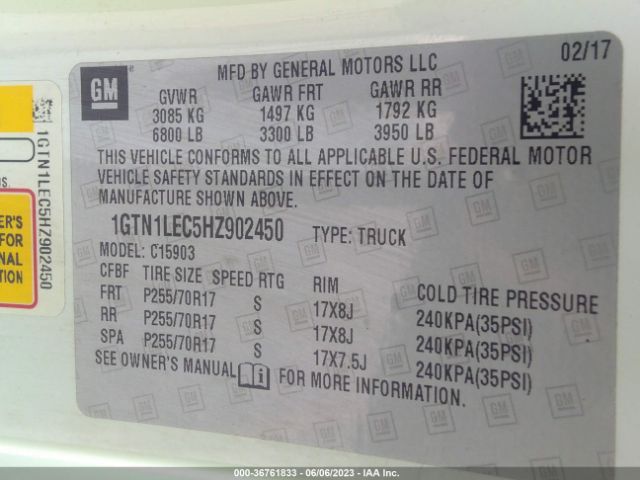 1GTN1LEC5HZ902450 GMC SIERRA 1500