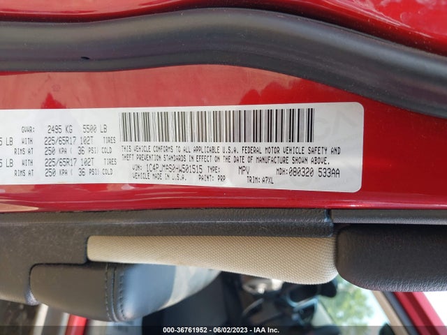 1C4PJMAS0HW501515 Jeep Cherokee Sport