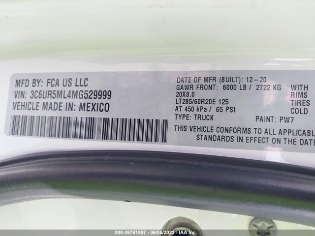 3C6UR5ML4MG529999 RAM 2500 Big Horn