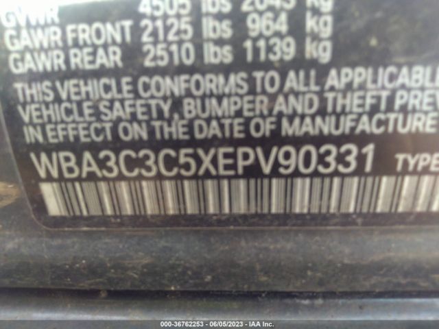 WBA3C3C5XEPV90331 BMW 3 Series 320i Xdrive