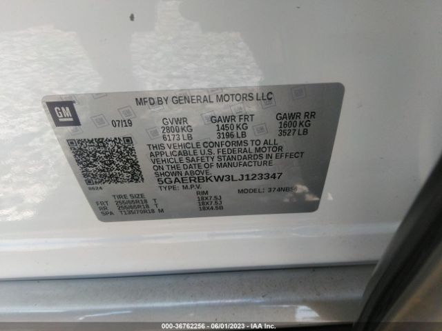 5GAERBKW3LJ123347 Buick Enclave Essence