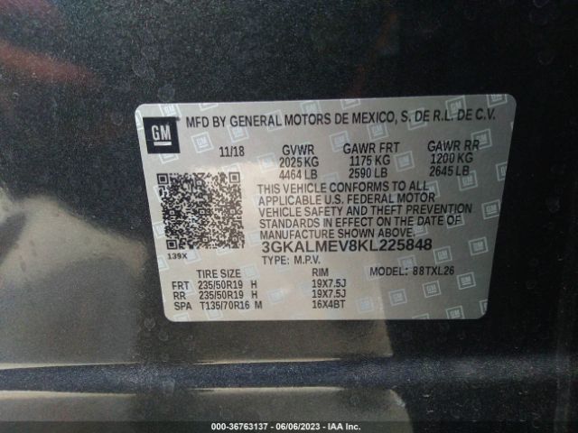 3GKALMEV8KL225848 GMC Terrain Sle