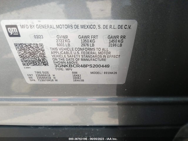 Chevrolet Blazer Lt 2023 3GNKBCR48PS200449 Image 9
