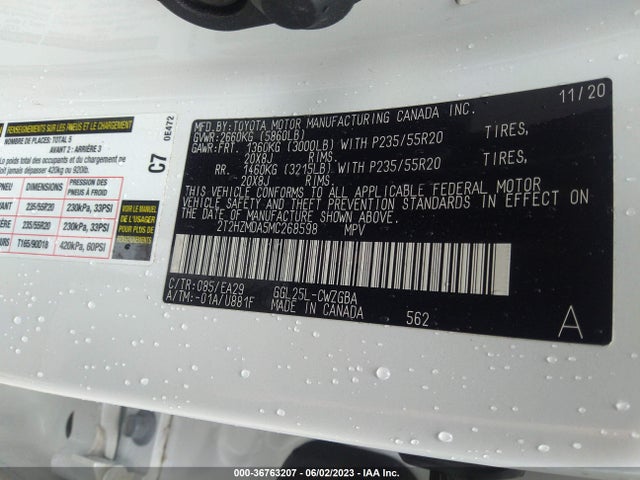 2T2HZMDA5MC268598 Lexus Rx Rx 350