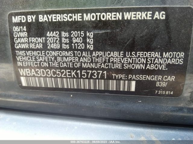 WBA3D3C52EK157371 BMW 3 Series 328d