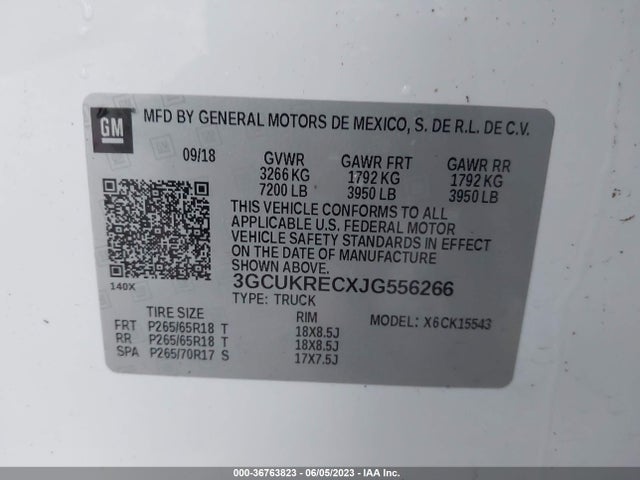 Chevrolet Silverado 1500 Lt 2018 3GCUKRECXJG556266 Image 10