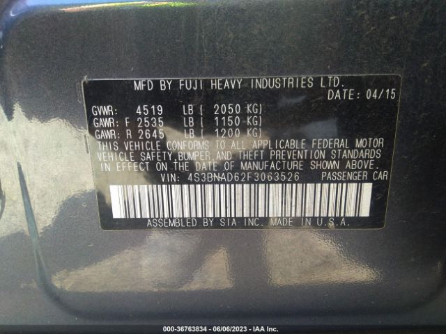 4S3BNAD62F3063526 Subaru Legacy 2.5i Premium