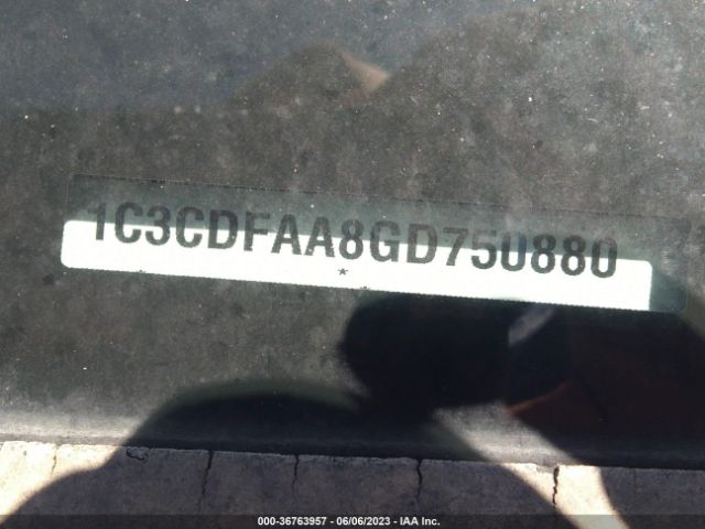 1C3CDFAA8GD750880 Dodge DART SE