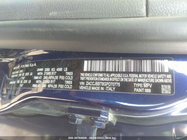 ZACCJBBT8GPD70775 Jeep Renegade Latitude