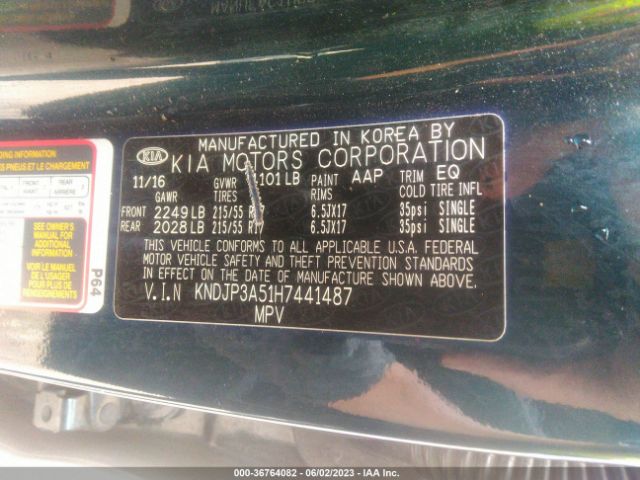 KNDJP3A51H7441487 KIA SOUL +