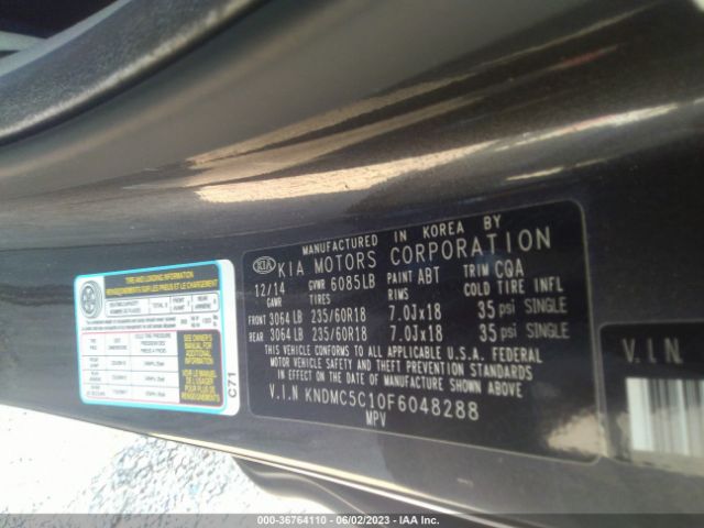 KNDMC5C10F6048288 KIA SEDONA EX